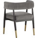 Callem Antonio Charcoal Dining Armchair